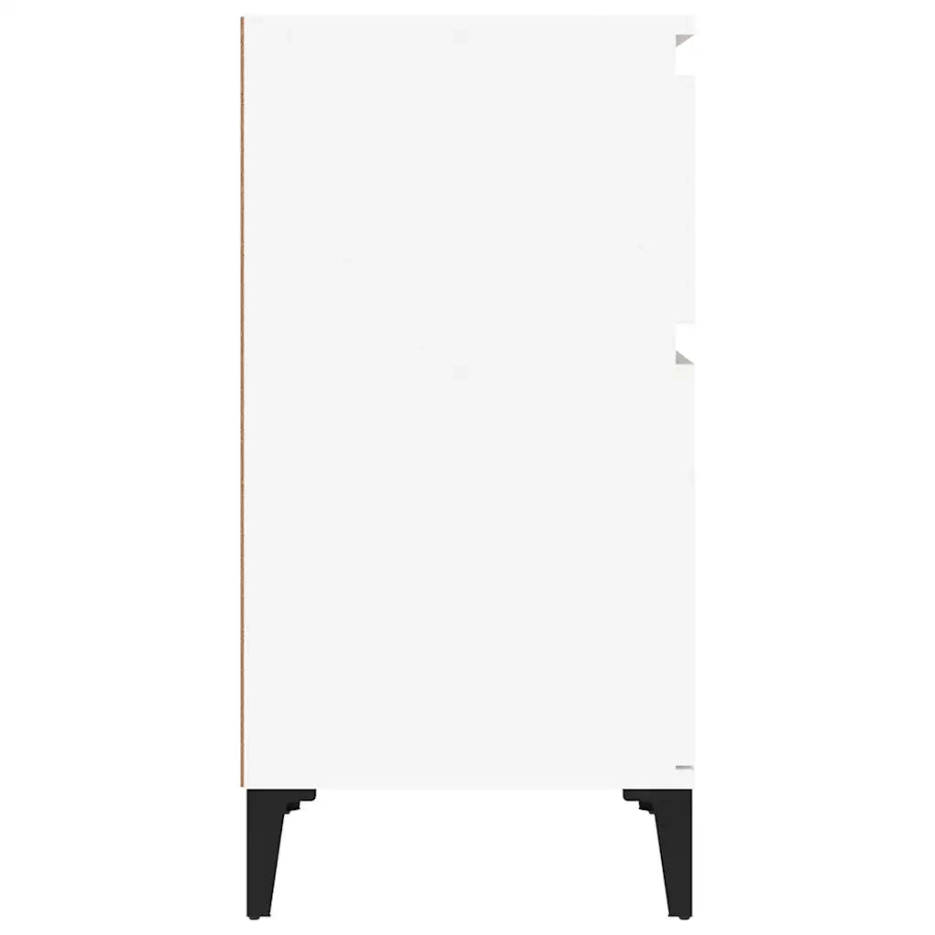 Comodino Bianco 40x35x70 cm 819708