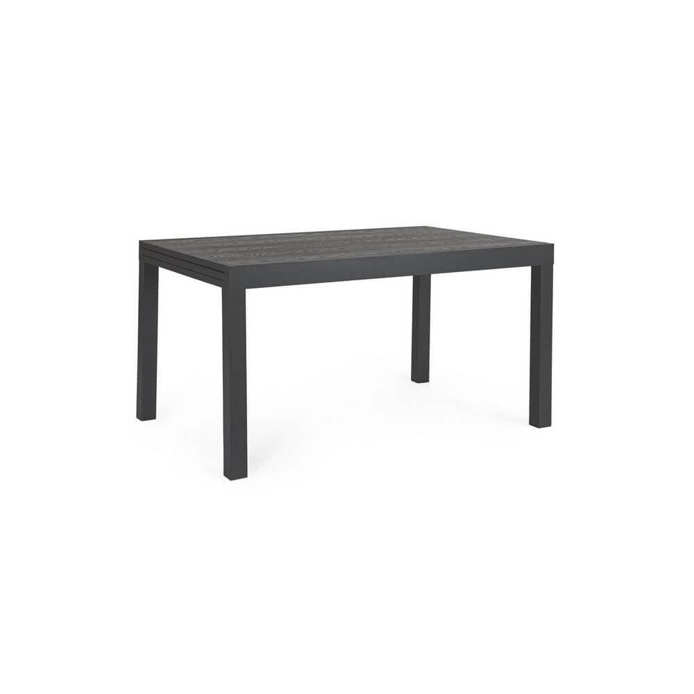 Tavolo Allungabile da Giardino in Alluminio Effetto Legno - BRASTEL