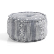 Pouf rotondo in cotone non sfoderabile cm. Ø.50 x H.30