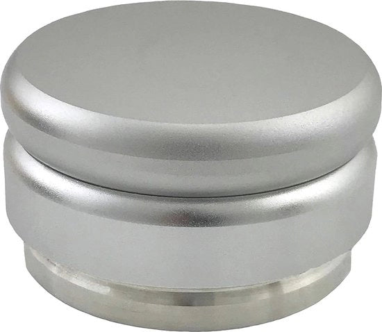 Tamponatore per barista - estrazione perfetta con macchine a sifone - 58 mm di diametro - 490 g peso (argento)