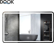 Specchio Bagno con Illuminazione - 60x80 cm - Touch Smart - Alta Qualità - 2 Colori LED - Specchio da Doccia - Specchio da Parete