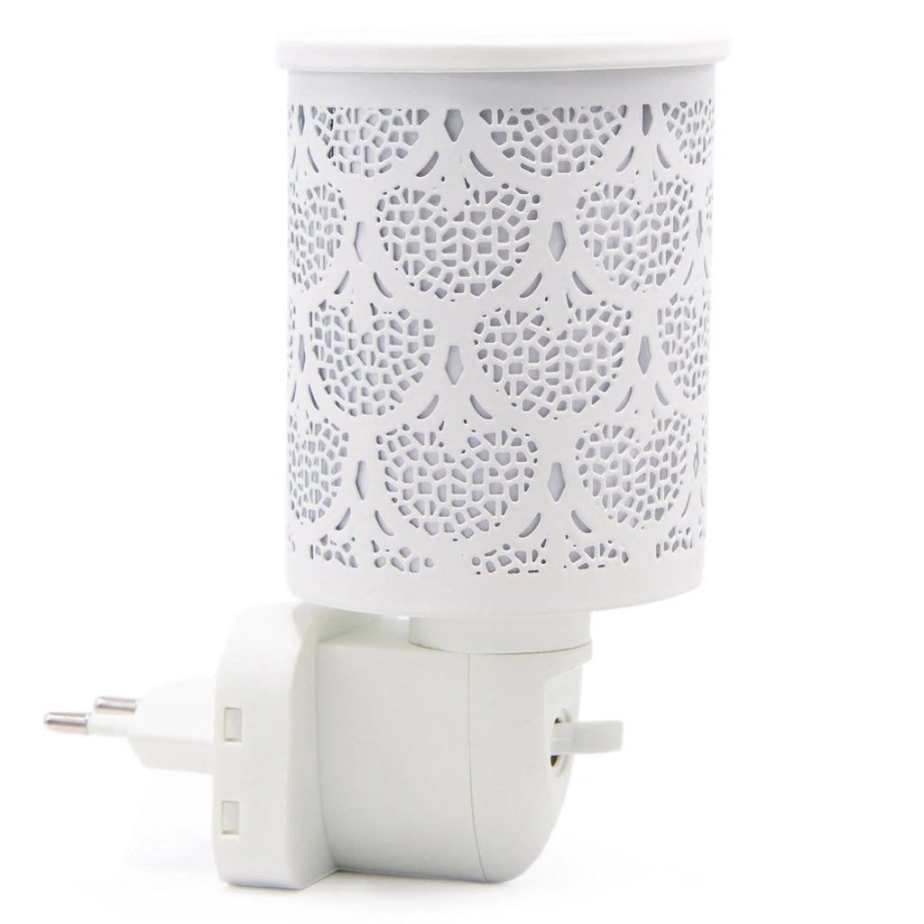 Diffusore di profumo elettrico di design decorativo ambiente rilassante 15 x 15 x 15 cm in ceramica bianca 13_0017524