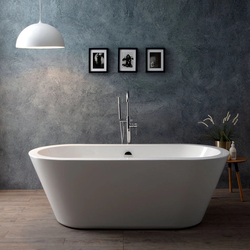 Vasca freestanding in acrilico bianco