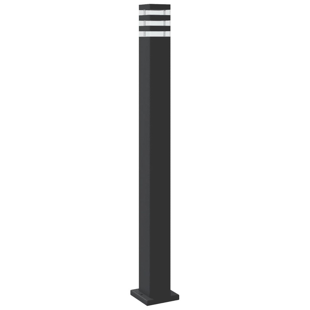 Lampada da Terra per Esterni Nera 110 cm in Alluminio CFW5637706