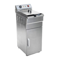 Friggitrice alta inox 1 vasca 16 litri vasca estraibile con timer professionale 3614028