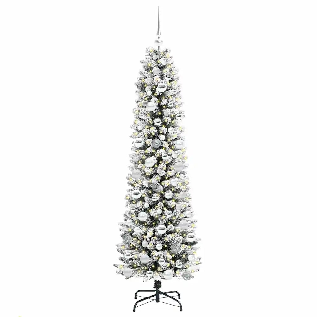 Albero di Natale artificiale con 300 LED Bianco 180 cm