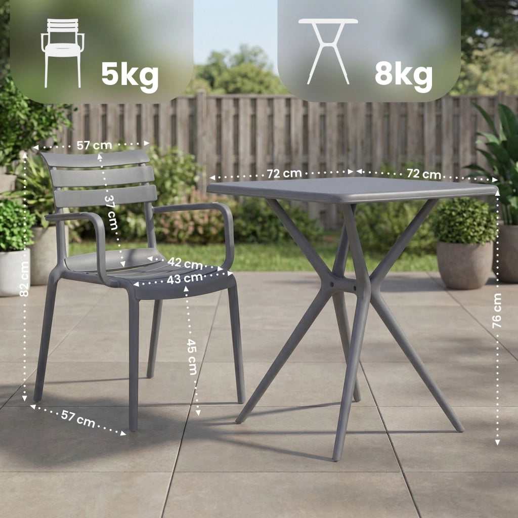 Gartenmцbel-Set Avena mit 4 Stьhlen