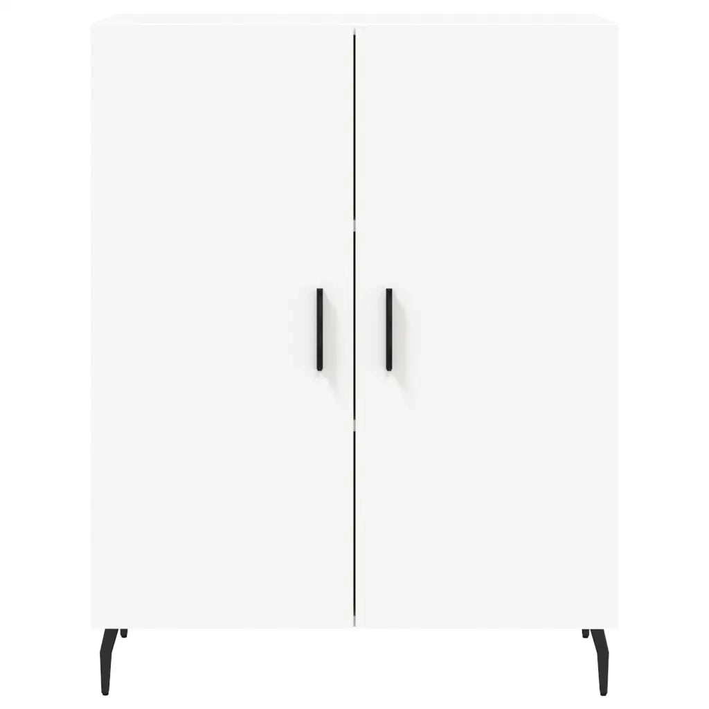 Credenza-Buffet-Armadio da cucina Bianca 69,5x34x180 cm in Legno Multistrato 924177