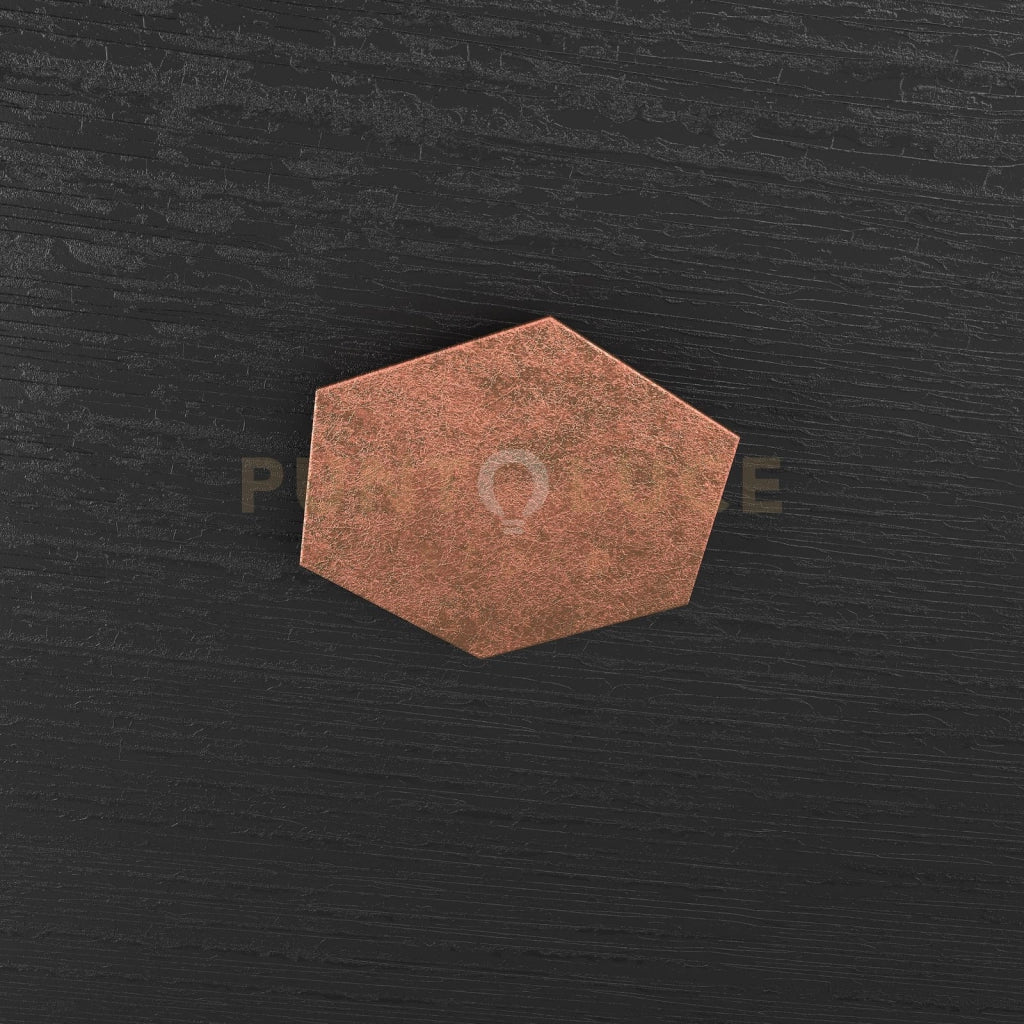 HEXAGON APPLIQUE-PLAFONIERA DECORATIVO FOGLIA RAME 1142-1D-FR