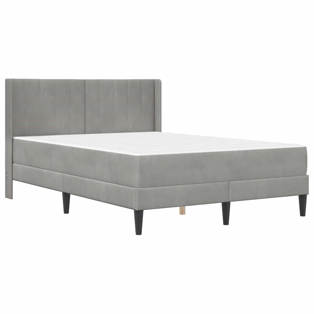 Struttura letto con materasso Grigio Chiaro 160 x 200 cm