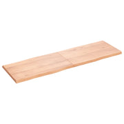 Piano Tavolo Marrone Chiaro 160x50x(2-4) cm Rovere Non Trattato 363970