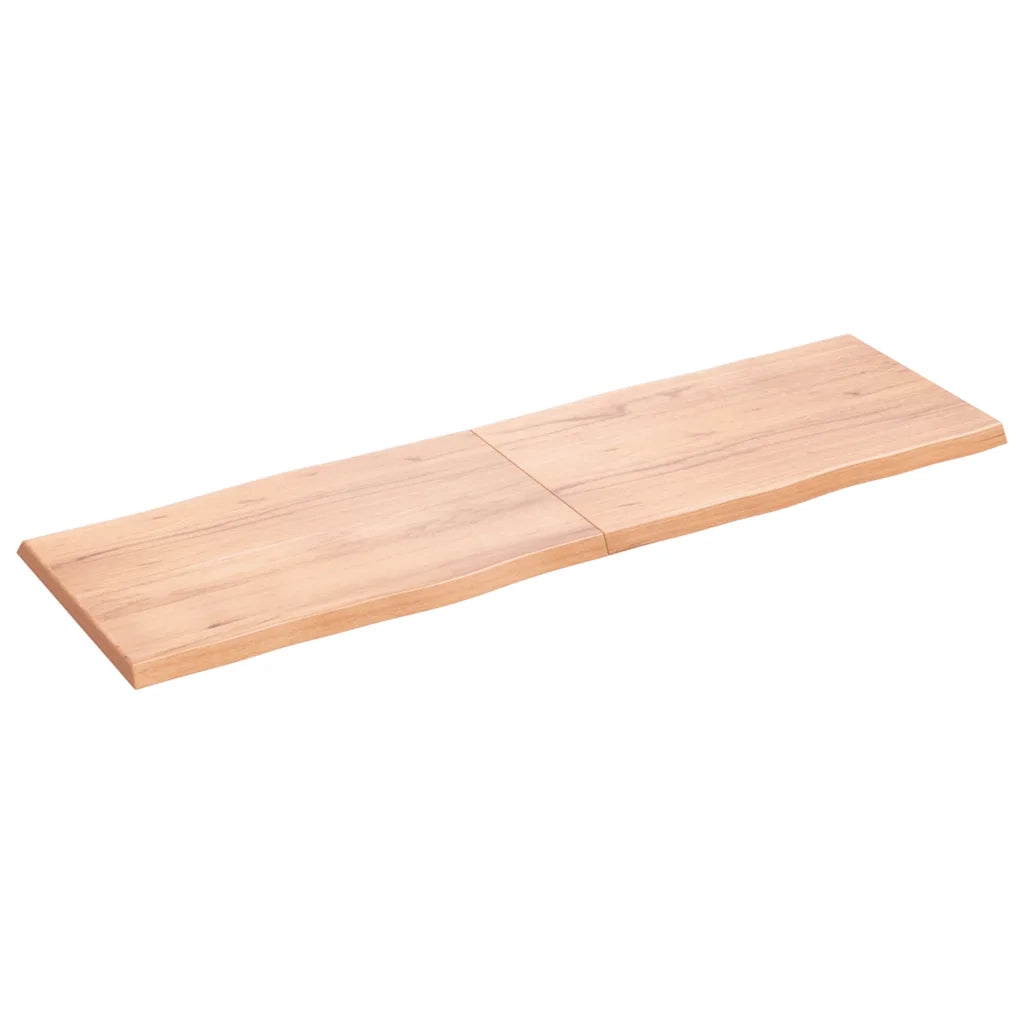 Piano Tavolo Marrone Chiaro 160x50x(2-4) cm Rovere Non Trattato 363970