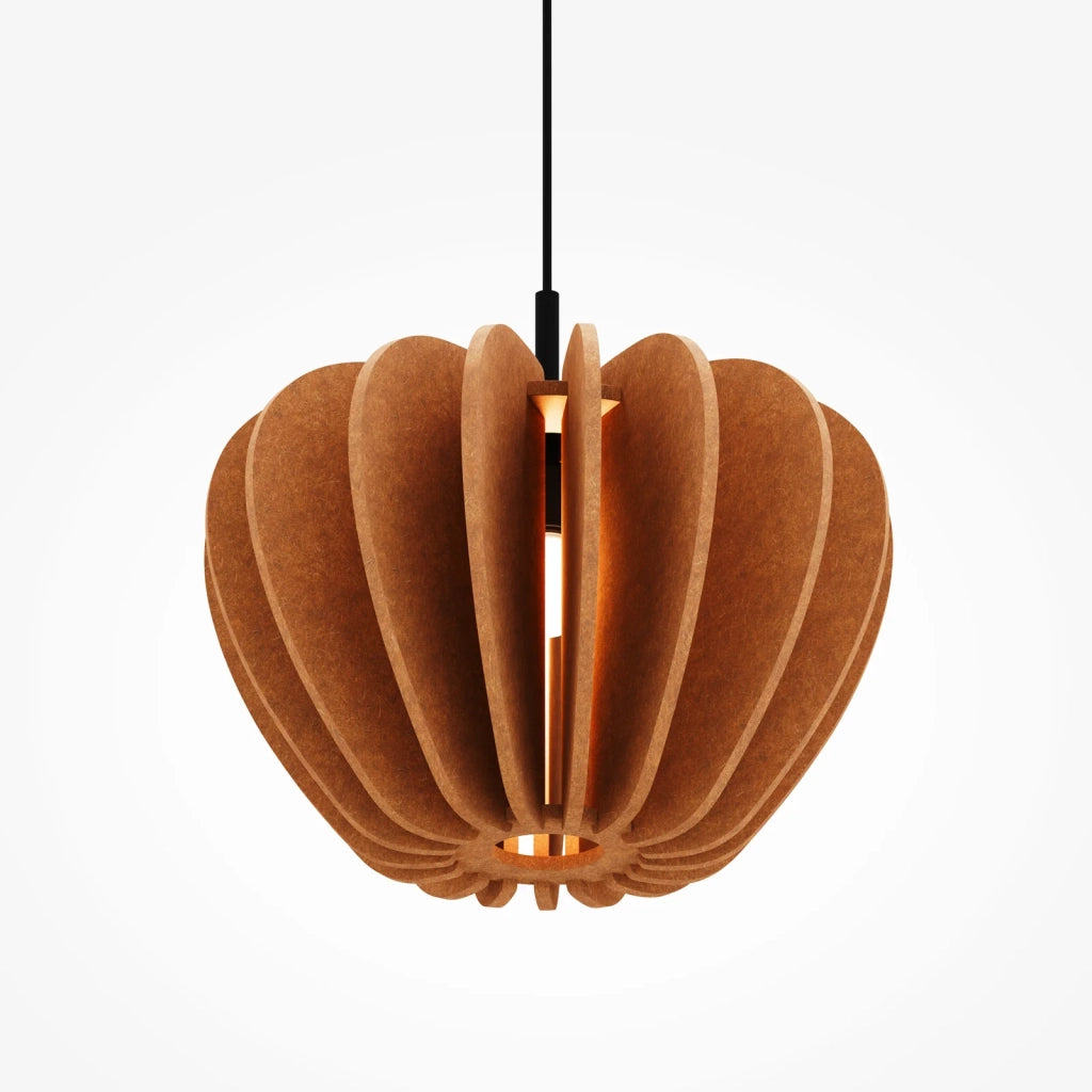 Sospensione Contemporanea Cambio Alluminio Nero Feltro Bronzo 1 Luce E27