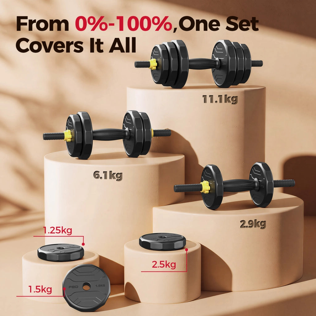 Set di manubri regolabili FEIERDUN ¨C zephmum ¨C 48/60/68/88 lbs, 4 modalit¨¤