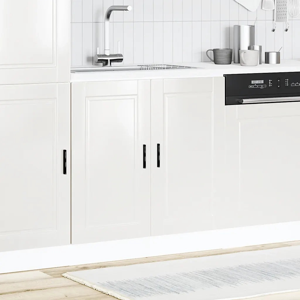 Mobile base lavello Porto Bianco Lucido 80x46x81,5cm Truciolato 853929