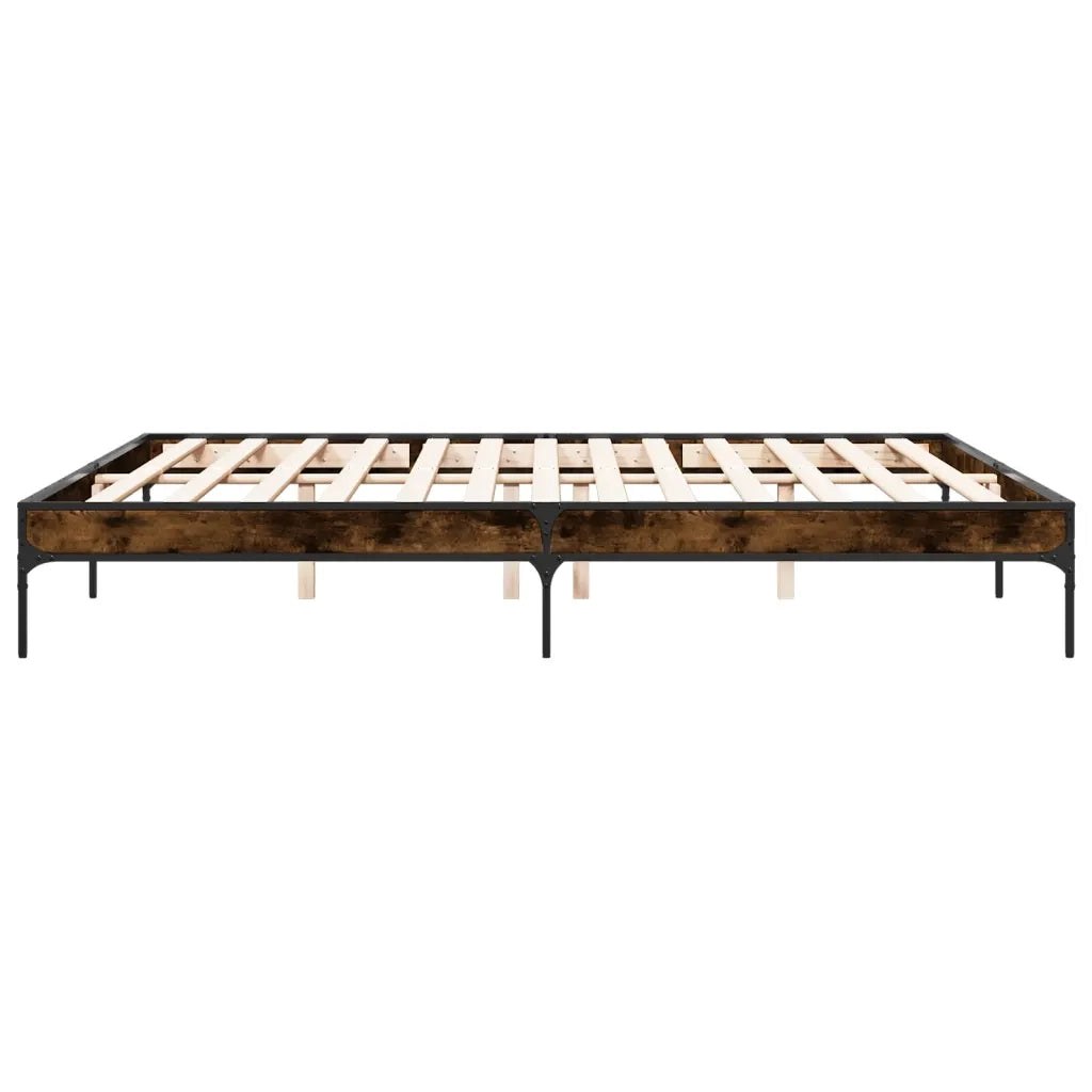 Giroletto Rovere Fumo 200x200 cm in Legno Multistrato e Metallo