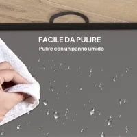 Tappetino da Ginnastica Pieghevole, Materassino Fitness Spesso 5 cm e Antiscivolo, 240x120 cm, Grigio