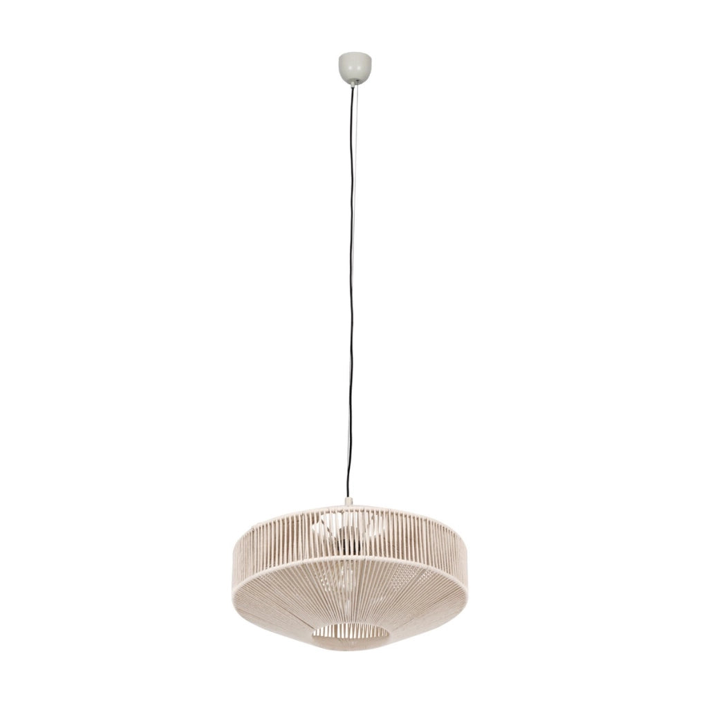 Lampada a sospensione boho beige Ø46 E27 Trio Svea
