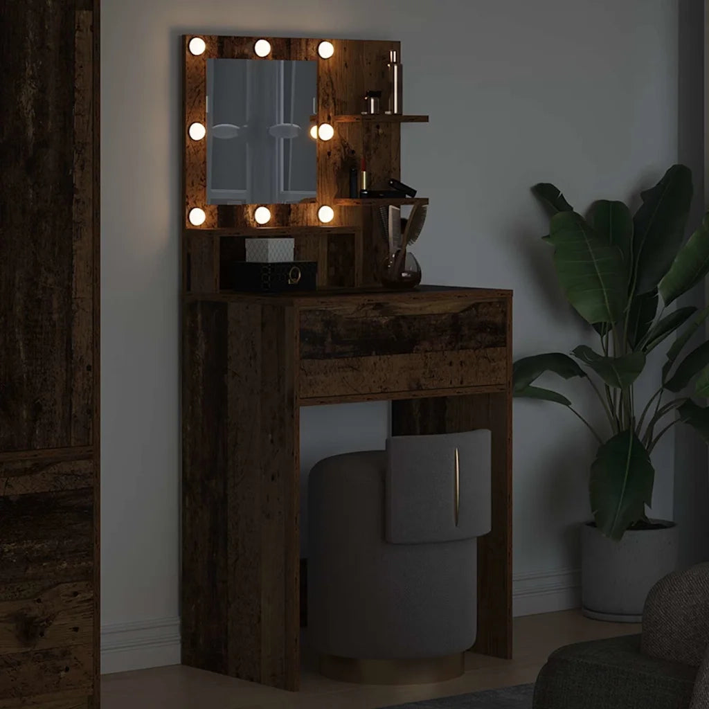 Tavoli da Trucco per Camera da Letto con cassetto Legno vecchio