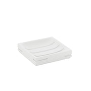 Portasapone d'appoggio in resina QU11 Gedy serie QUADROTTO Bianco