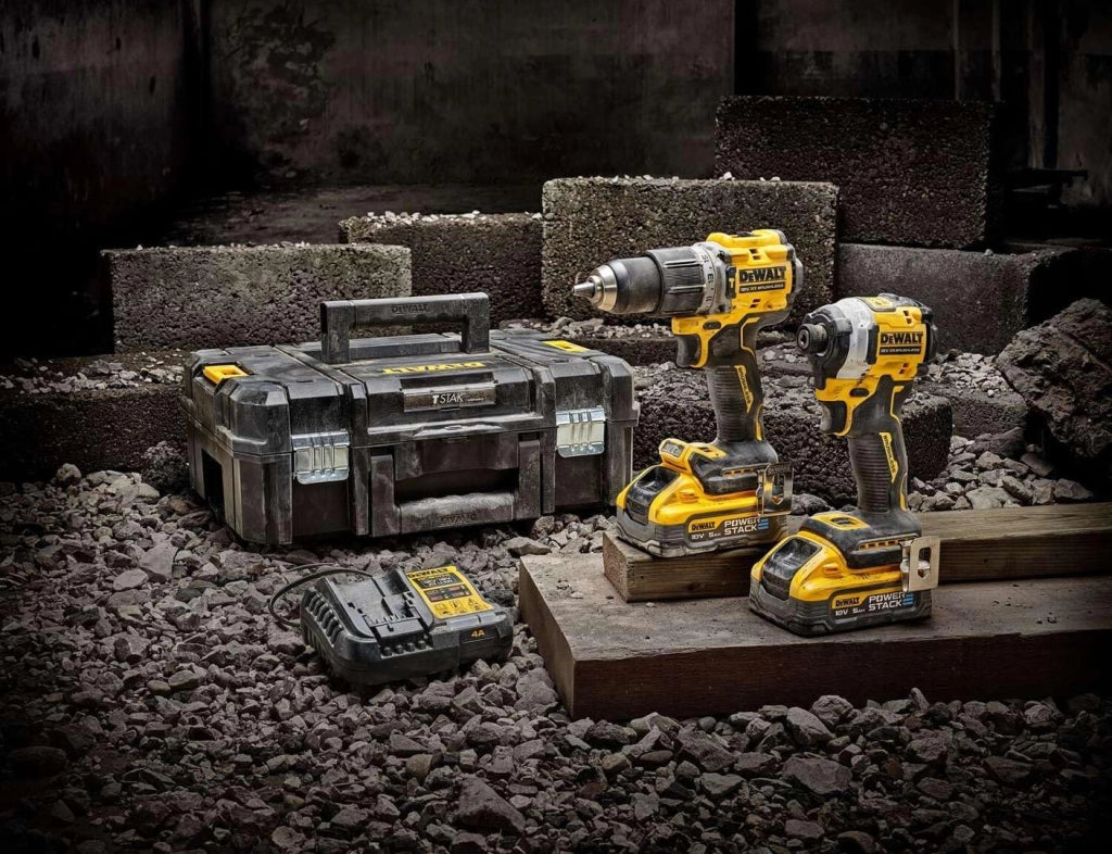 DCK2050H2T- DCD805 + DCF850, 2 x 5,0 Ah Powerstack, caricatore e TSTAK