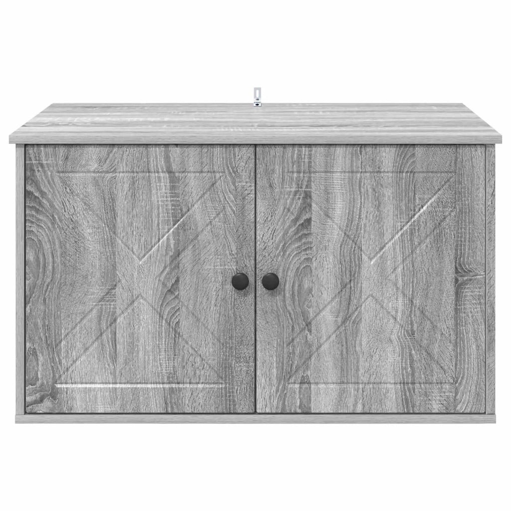 Casa per Gatti Grigio Sonoma 85 x 55 x 50 cm Legno multistrato