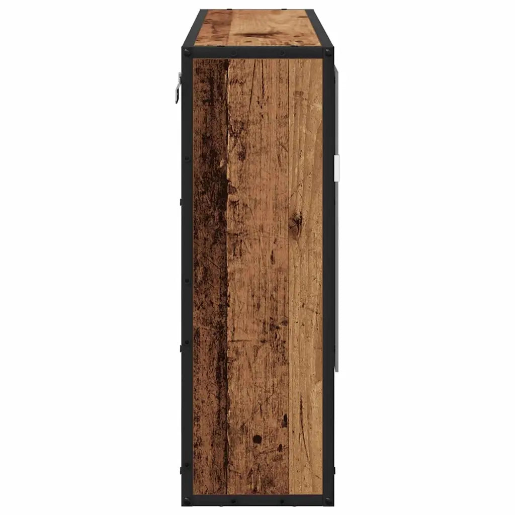 Scaffale da parete con porta Legno vecchio 65 x 20 x 60 cm CFW2667878