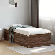 Giroletto-Struttura Letto Rovere Marrone 90x200 cm in Legno Multistrato 202433