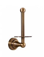 Portarotolo verticale retrò MORAVA in ottone bronzo 10,6x8 x20,3 cm