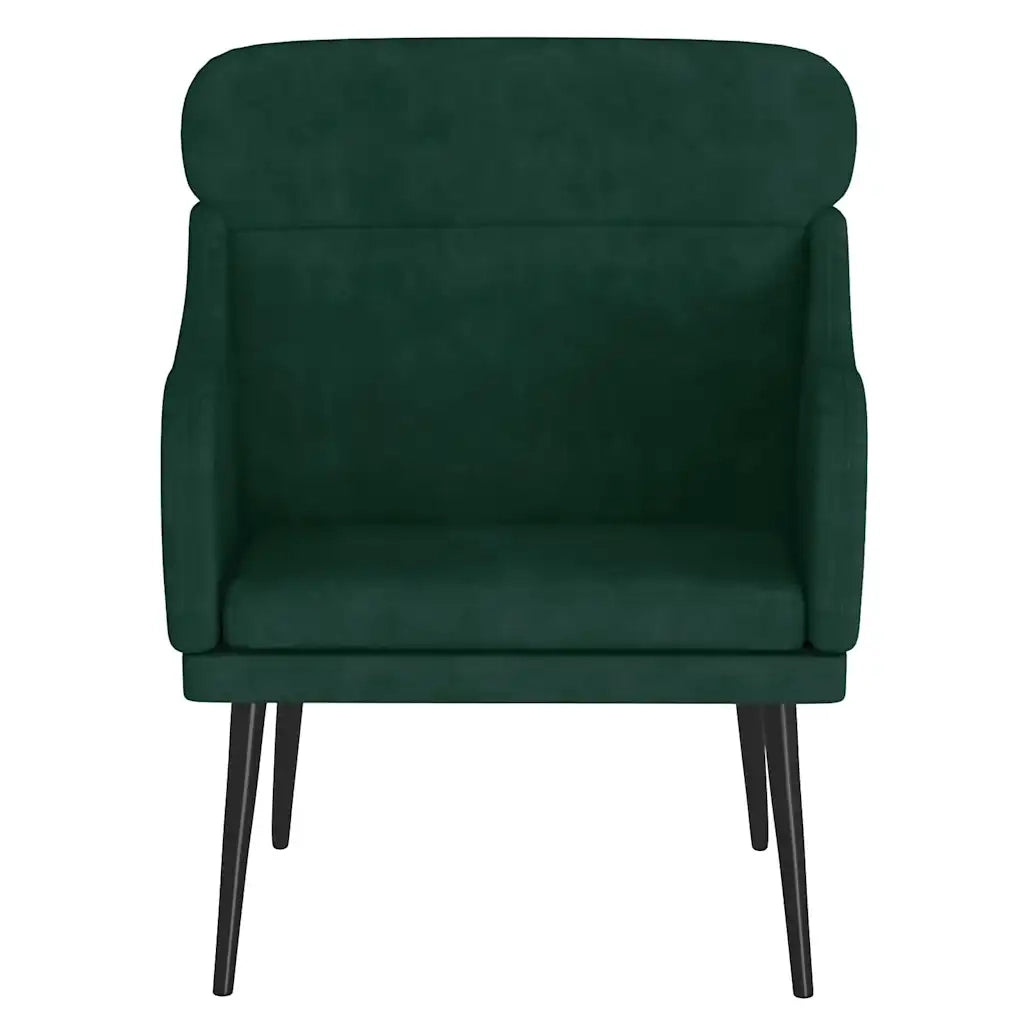 Poltrona Verde Scuro 63x76x80 cm Velluto 351438