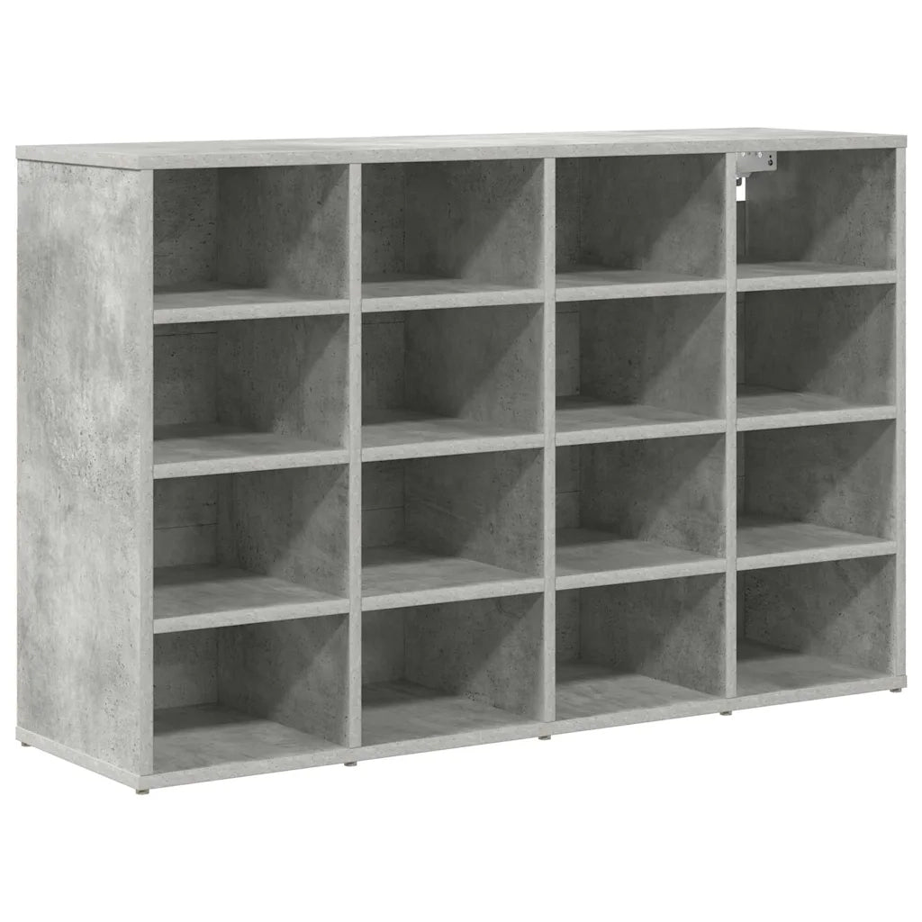 vidaXL Scarpiera Grigio cemento 103 x 30 x 67 cm Legno multistrato