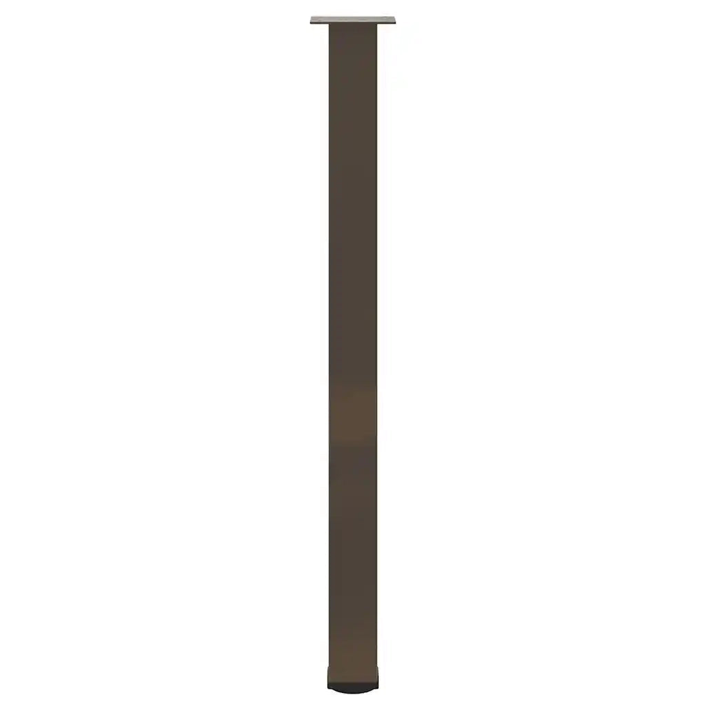 Gambe per tavolo da bar 4 pz in acciaio naturale 110-112 cm 4012483