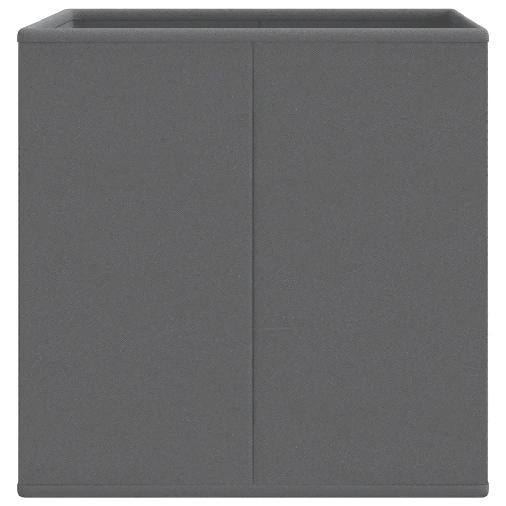 Scatole Portaoggetti 10 pz Grigio 32x32x32cm Tessuto non Tessuto CFW2493115