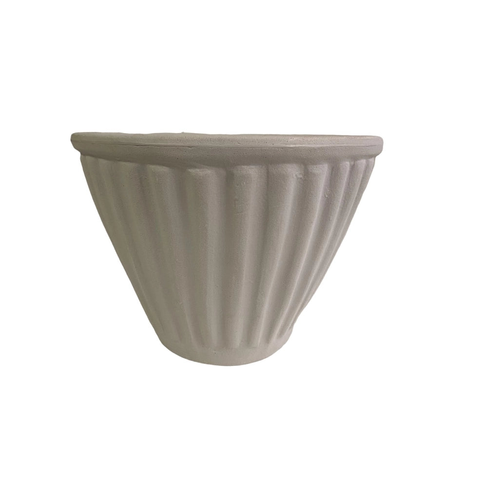 Cheonda - Garden Italia GERLA Vaso a Parete / Basket Centorighe 31×21 cm in Resina – Made in Italy, Leggero e Antiurto, 100% Riciclabile Colore: GRAFITE ECO