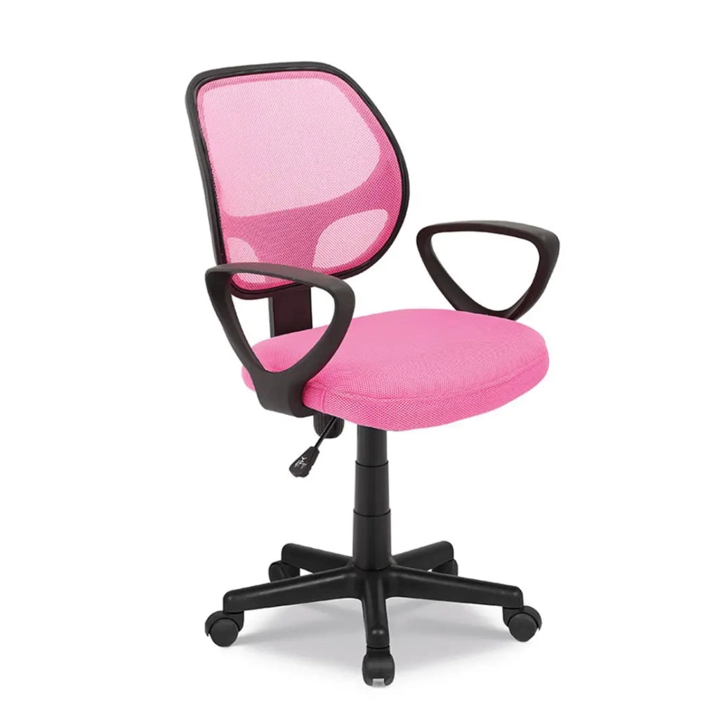 Sedia da ufficio IPOLIST – Tessuto a rete rosa – Comfort e modernità per il tuo spazio lavorativo