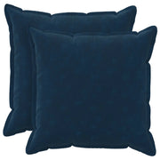 Cuscino con cuscino HOUTEN 2 pz Blu Fleece in microfibra 936329