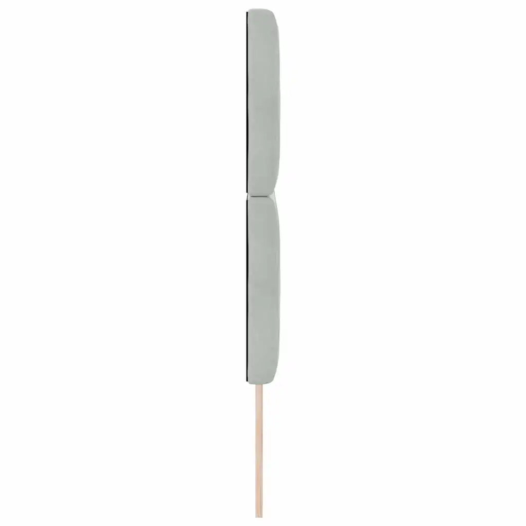 Testiera-Testata-Testiera Decorativa Grigio chiaro 160 cm Pelle Sintetica 354529