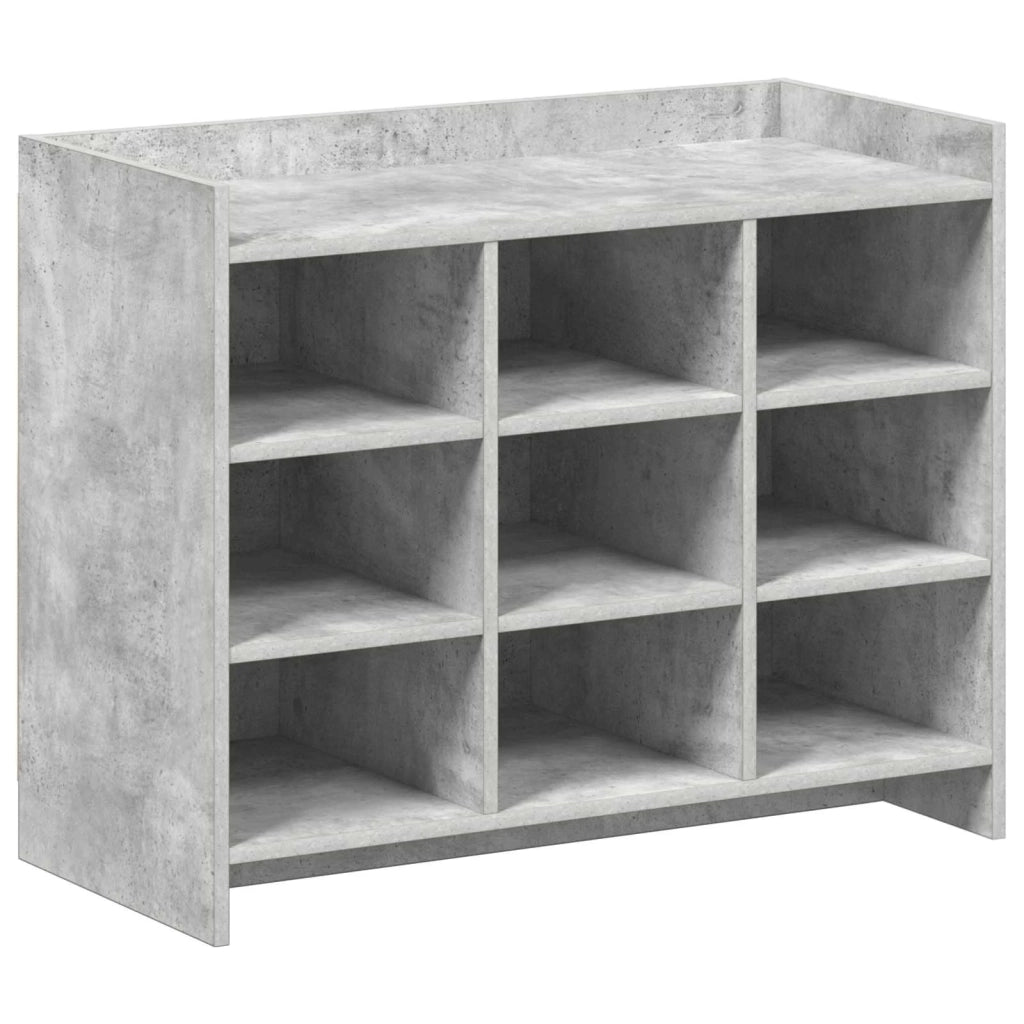 Mobile per scarpe Grigio Cemento 85 x 39,5 x 70 cm 8011366