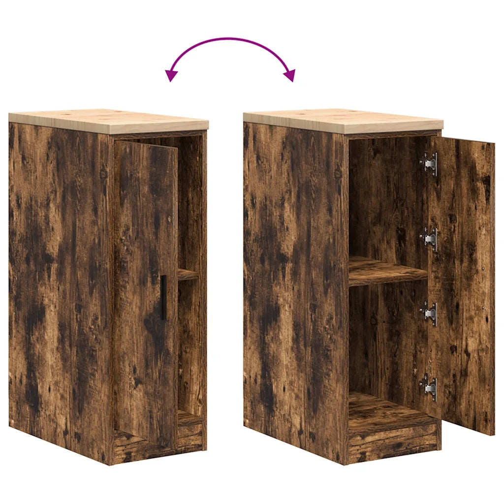 Armadietto da Garage in Rovere Affumicato 30x51x85 cm 860557