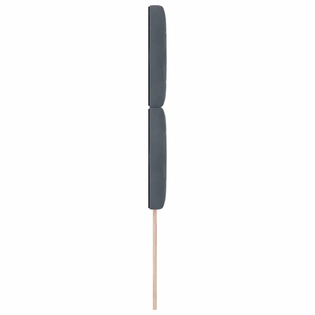 Testiera-Testata-Testiera Decorativa Grigio scuro 100 cm Pelle Sintetica 649335