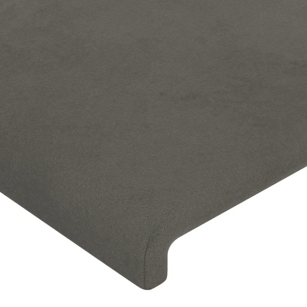 Testiera a LED Grigio Scuro 183x16x118/128cm inTessuto 3123829