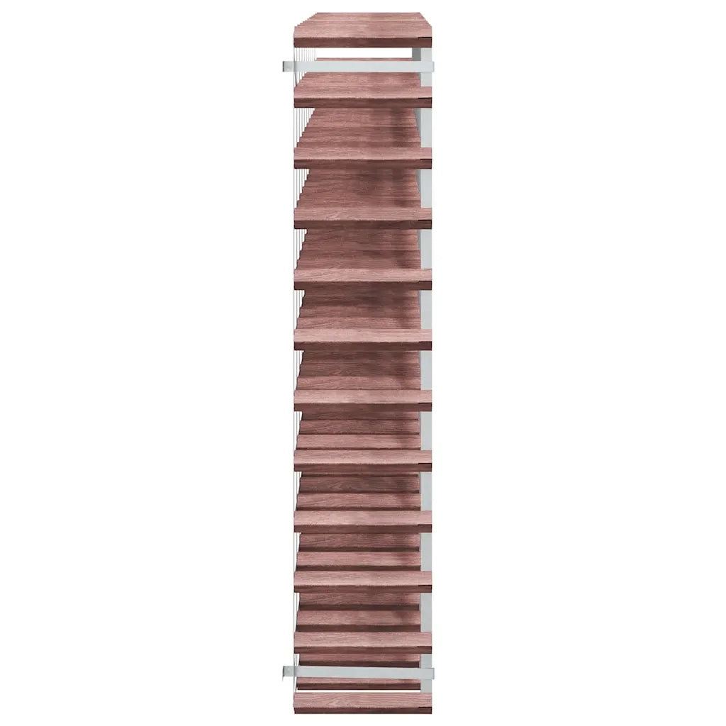 Portabottiglie per 120 Bottiglie Legno Massello di Pino Marrone
