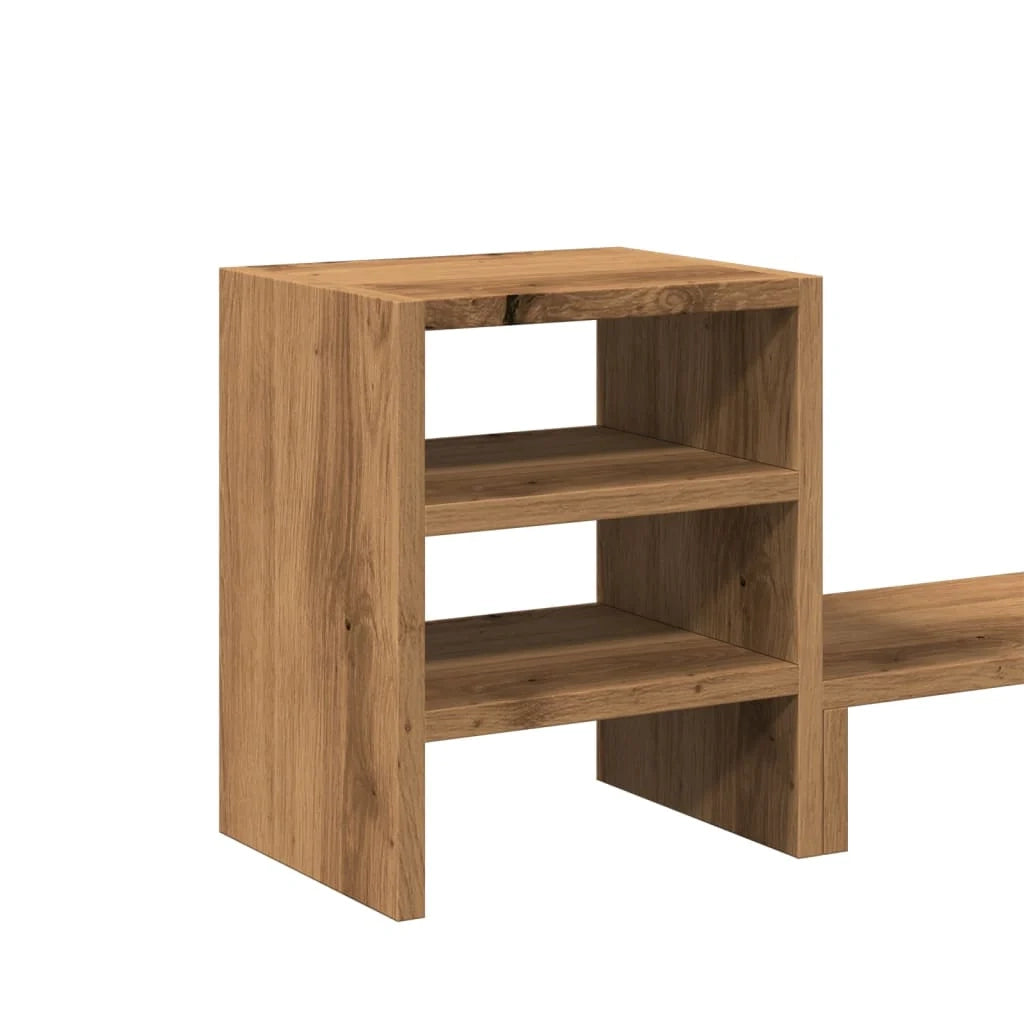 Supporto per monitor mobile da scrivania e organizer per ufficio legno ingegnerizzato marrone 02_0044953