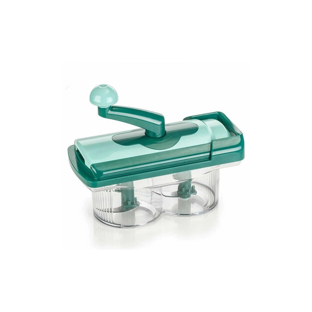 Trade Shop - Affettatrice Manuale Nicer Twist Taglia E Trita Frutta Verdura In Pochi Secondi -