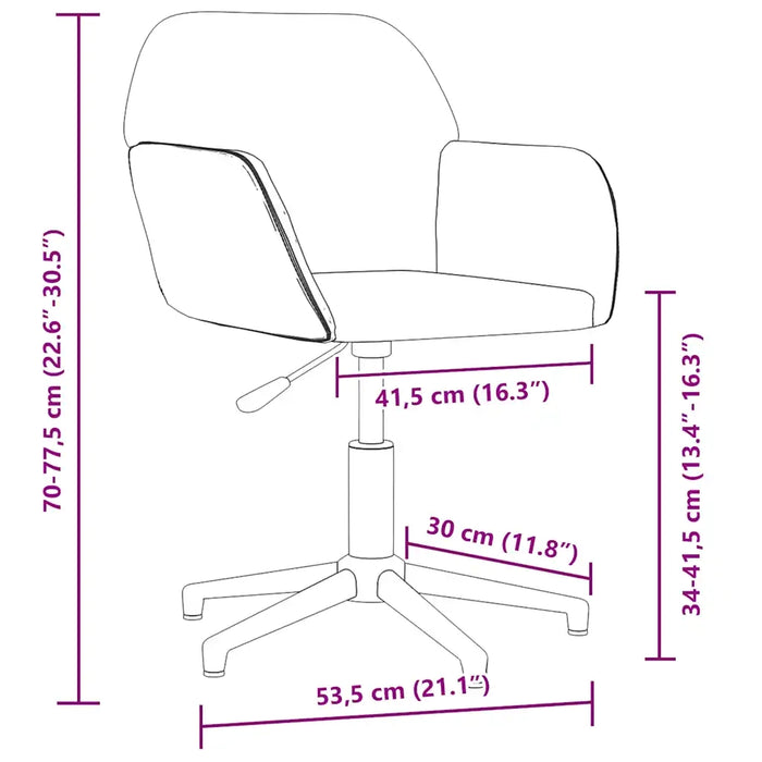 Sedia da Ufficio Girevole Blu in Tessuto cod mxl 21577