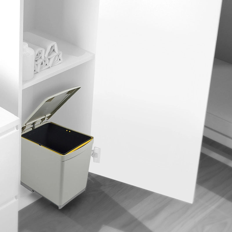 Sistema estraibile Harmony per mobili da cucina, Destra, Acciaio e Legno, Grigio antracite