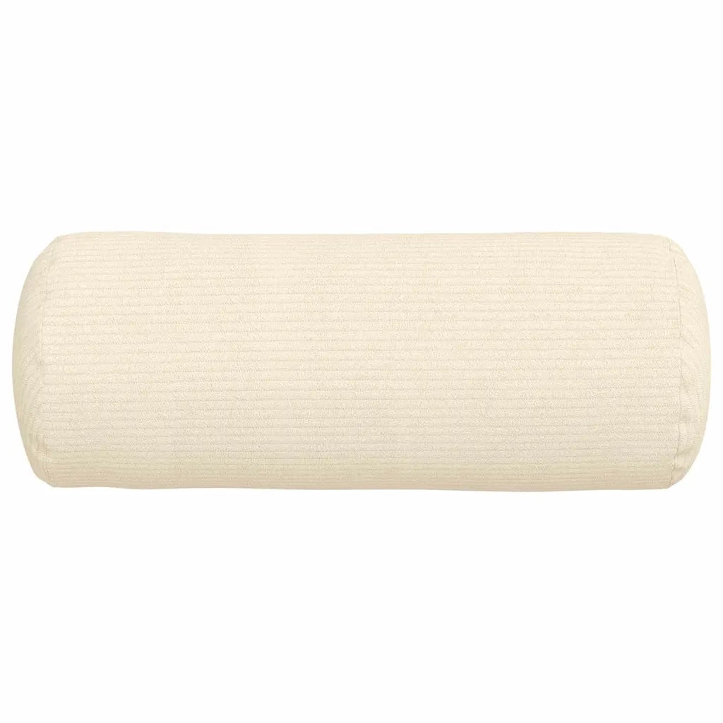 Cuscini a rullo 2 pcs Crema Ø 15 x 40 cm Tessuto in Cords