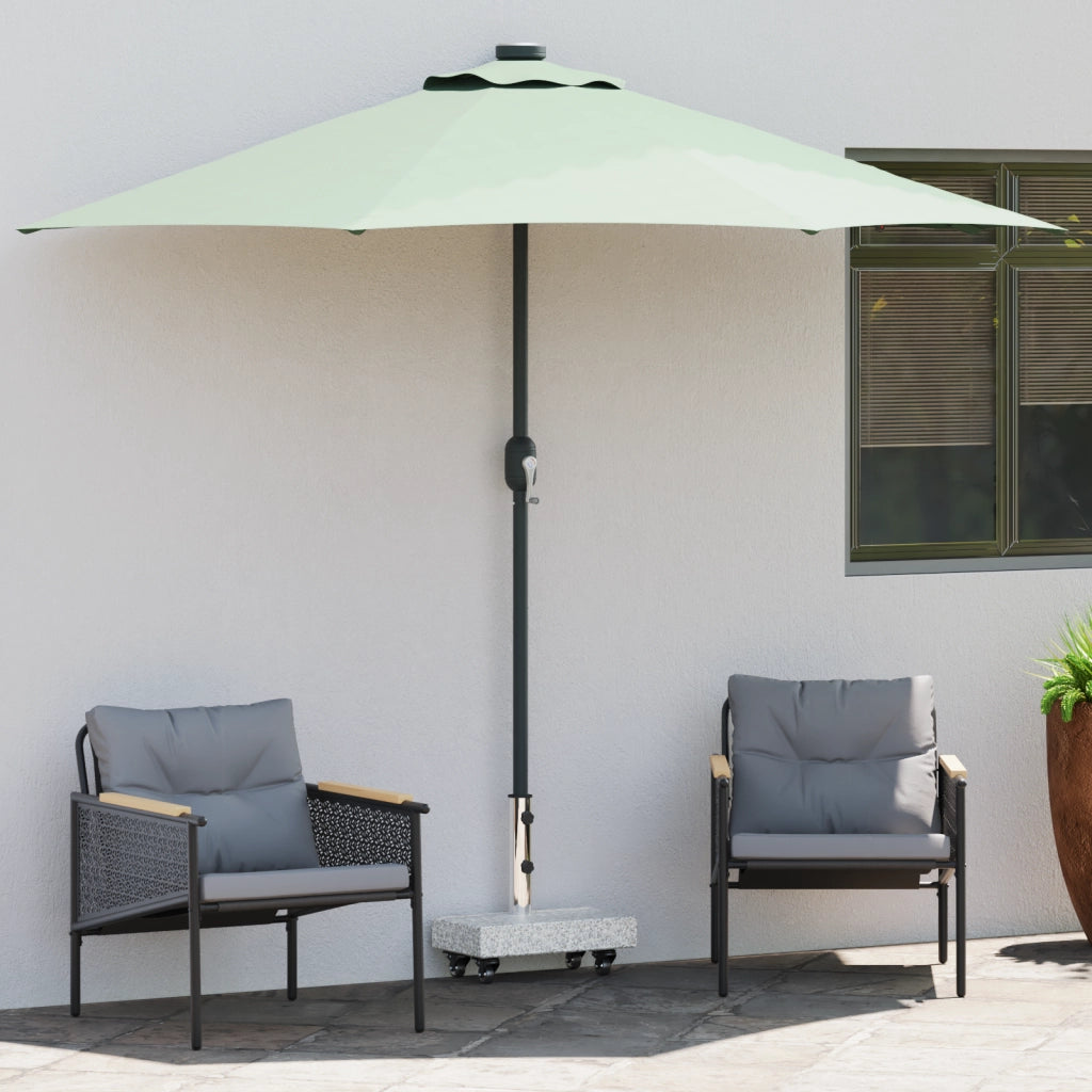 Base Ombrello con Ruote per Pali Ã˜38/48mm Grigio Granito 25 kg Rettangolare