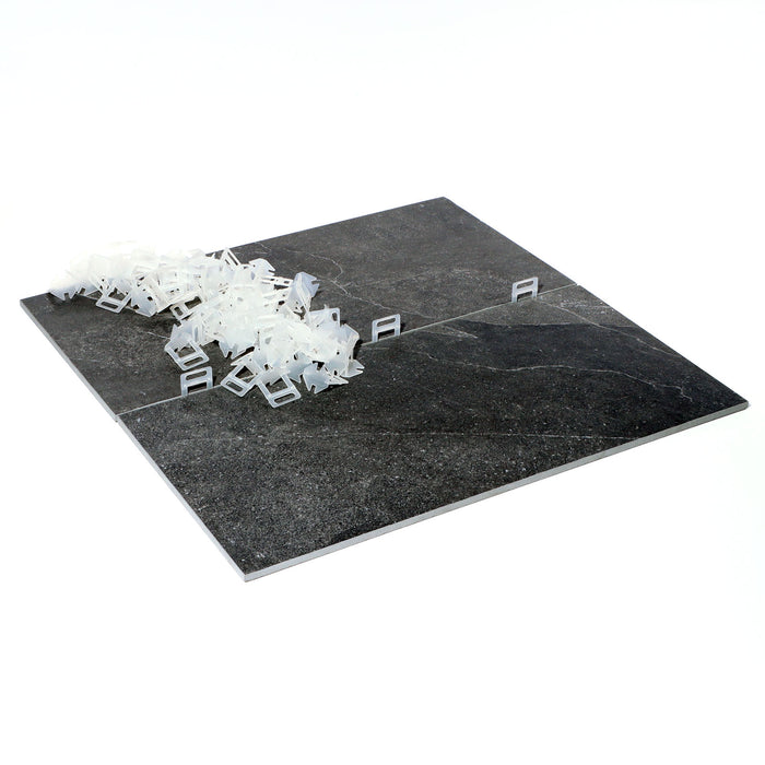 Set per livellamento piastrelle 800 linguette 1,0mm e 1 pinza per posa pavimenti