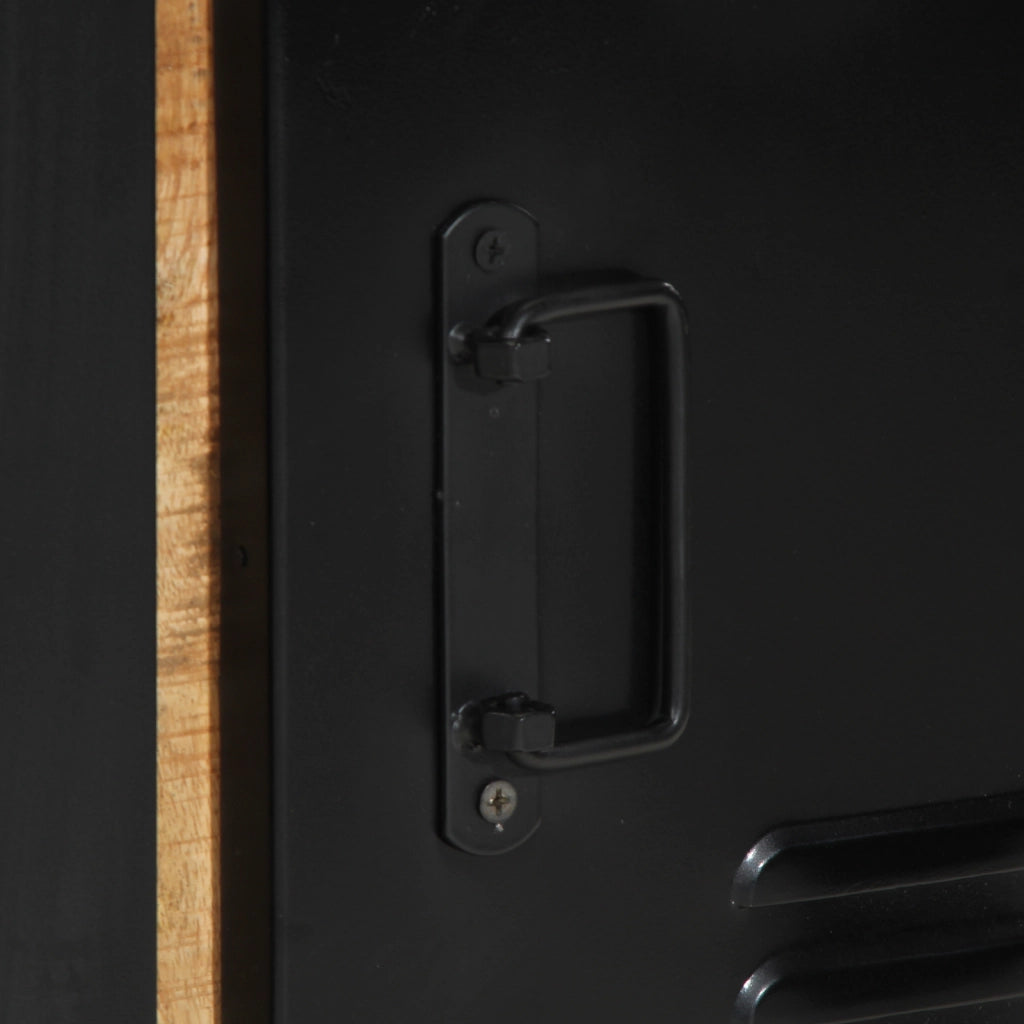 Armadio da Bagno 40x35x75 cm Legno Massello Grezzo di Mango